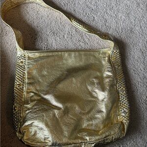 Gold Vintage OHH! Ashley 100% Genuine Leather